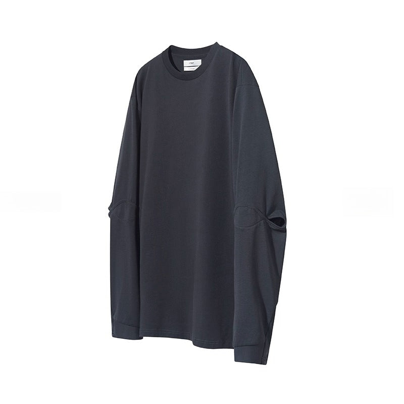 Disjointed Structure Long Sleeve T-Shirt - CHINASQUAD