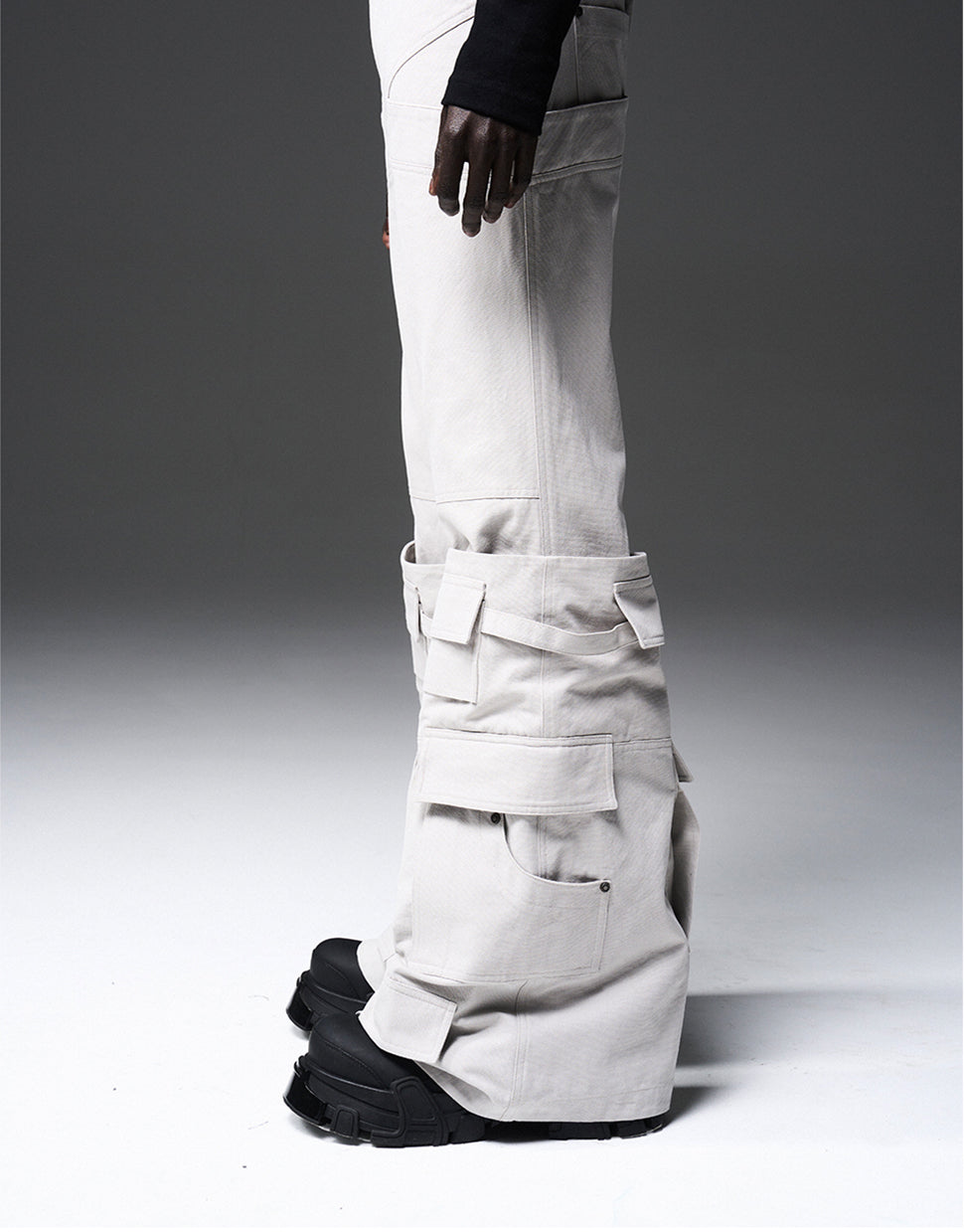 Dark Gray & Light Gray Cargo Pants - CHINASQUAD