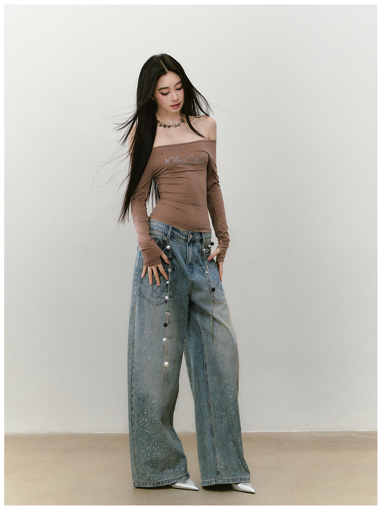One-shoulder Skin-friendly Top - CHINASQUAD