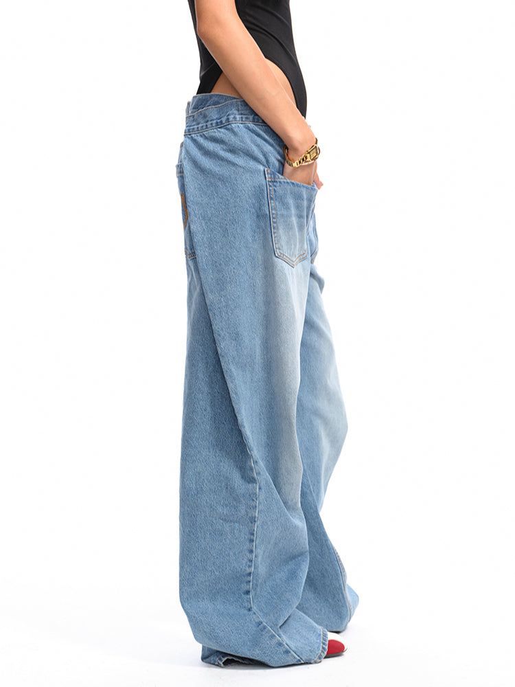 Washed Reversed - Pocket Jeans - CHINASQUAD