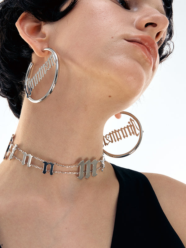 Punk Letter Choker Necklace - CHINASQUAD