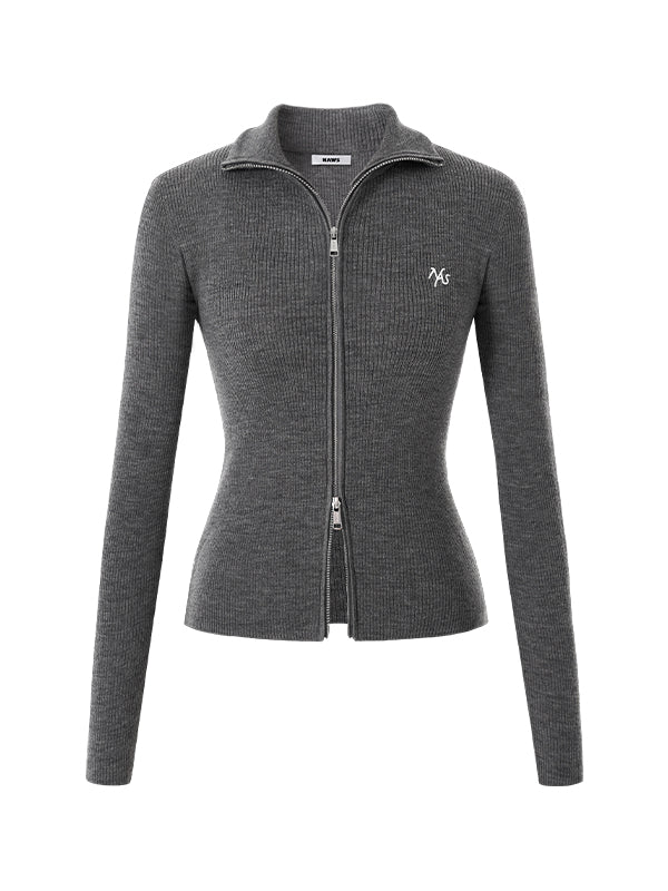 Classic Logo Knit Cardigan - CHINASQUAD