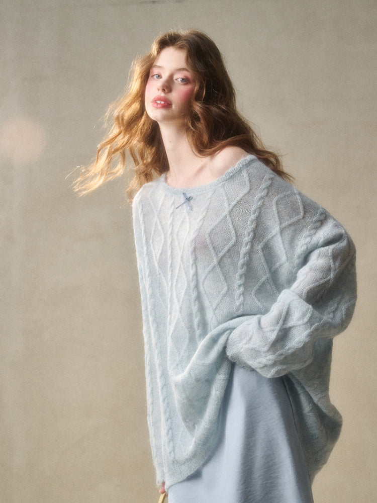 Pearl Mohair Knit Sweater - CHINASQUAD