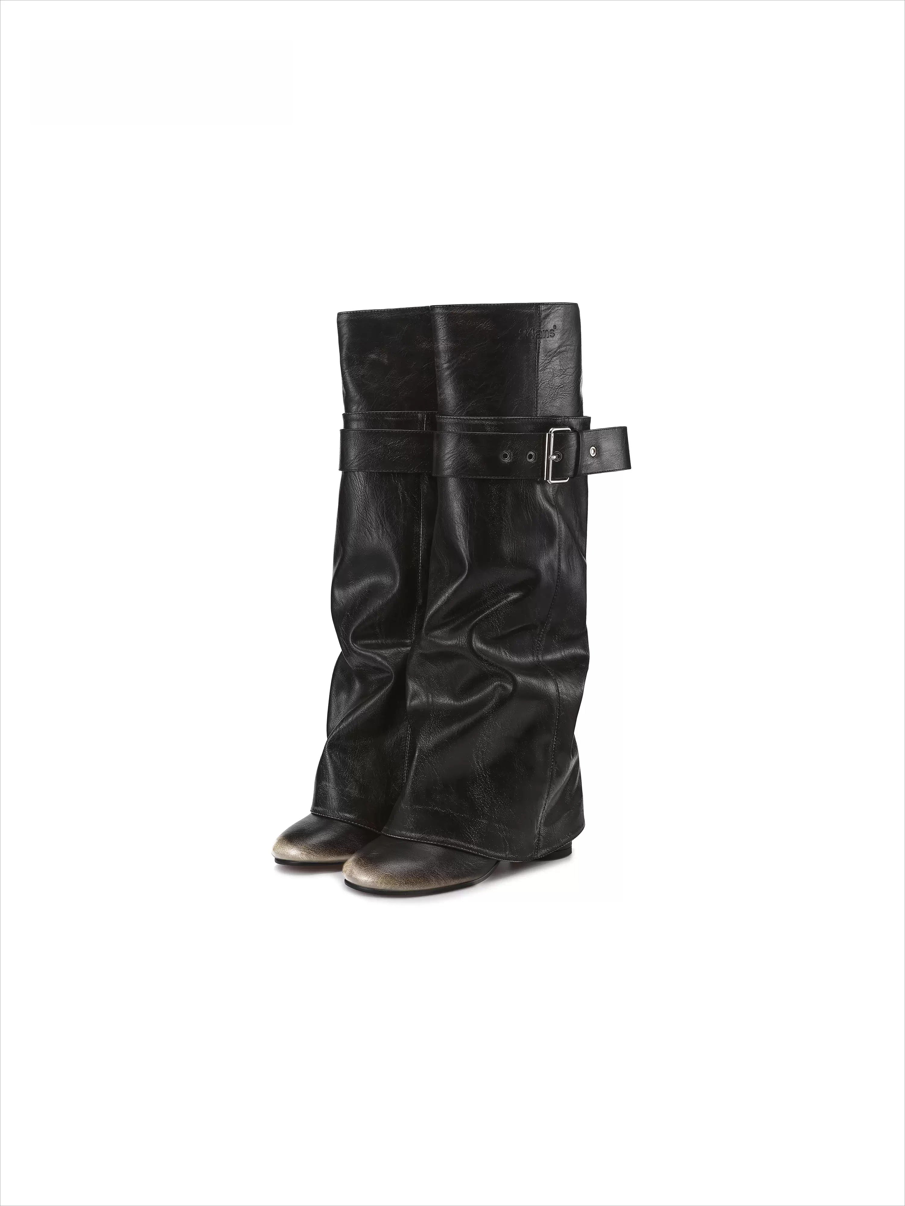 Detachable Leg Convertible Slouch-to-Straight Boots