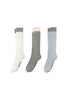 Color Block Miu Style Mid-Calf Socks - CHINASQUAD