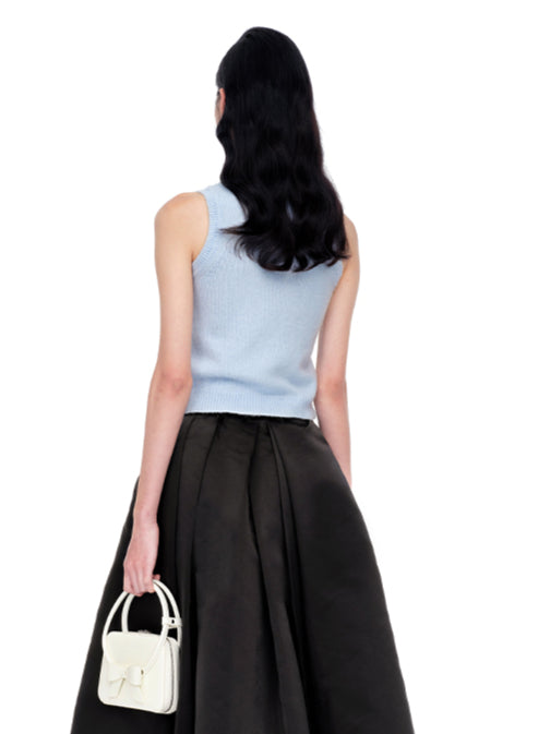 Pink & Blue Embroidered Knit Vest - CHINASQUAD