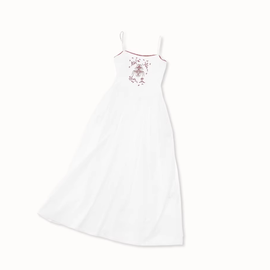 Soap Scent Cotton French White Dress