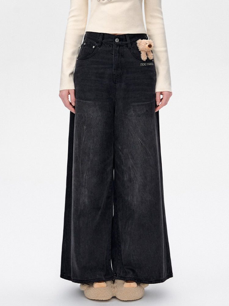 Low-Rise Wide-Leg Jeans - CHINASQUAD