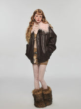 Removable Fur Collar Windproof Leather Jacket - CHINASQUAD