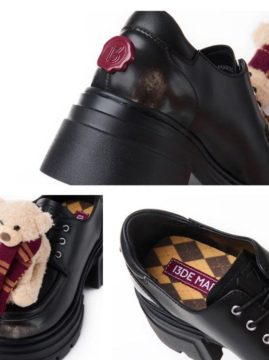 Chunky Sole Retro Derby Shoes