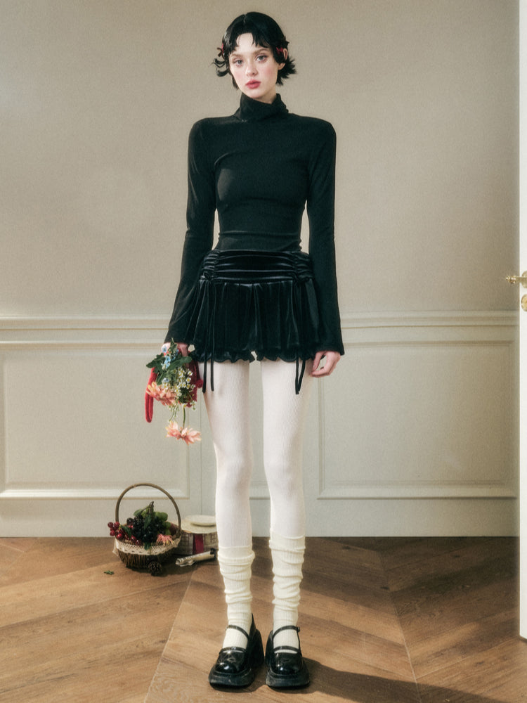 Velvet Mini Skirt - CHINASQUAD