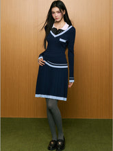 Faux Two-Piece Polka Dot Polo Shirt & Pleated Skirt Set - CHINASQUAD