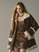 Brown Reversible Suede Jacket - CHINASQUAD