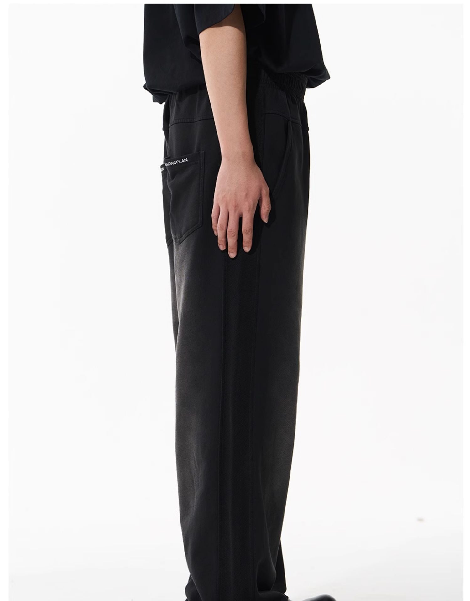 Washed Gradient Pure Cotton Relaxed Sweatpants - CHINASQUAD