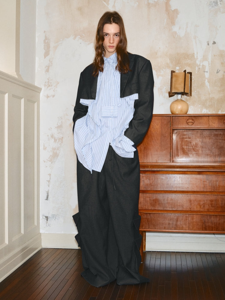 Oversized Utility Suit Pants - CHINASQUAD