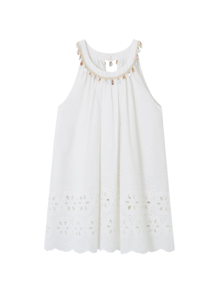 Vacation-Style Sleeveless Top & Skirt Set - CHINASQUAD