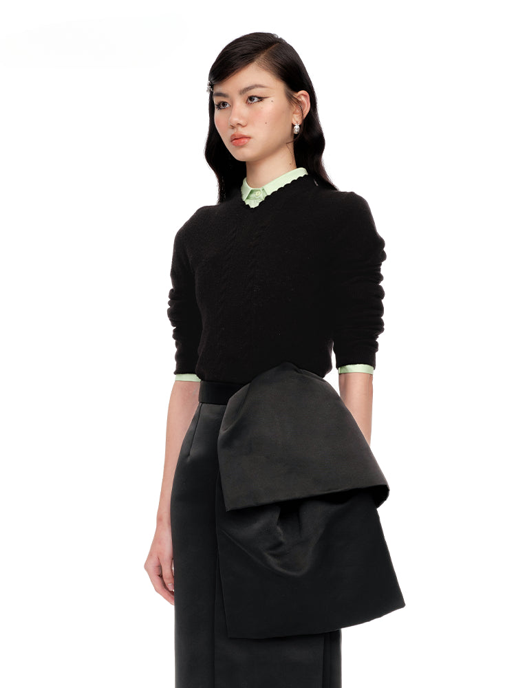 Stylish Sweet Embroidered V-neck Knitwear - CHINASQUAD