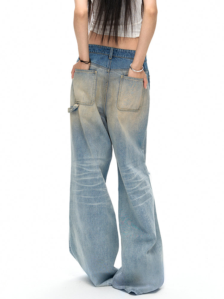 3D Whisker Ripped Jeans - CHINASQUAD