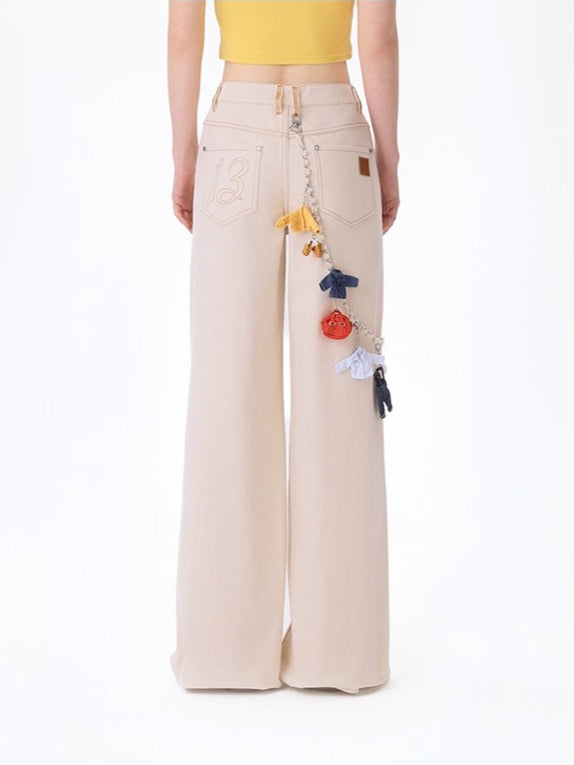 Unisex Structured Straight-Leg Trousers