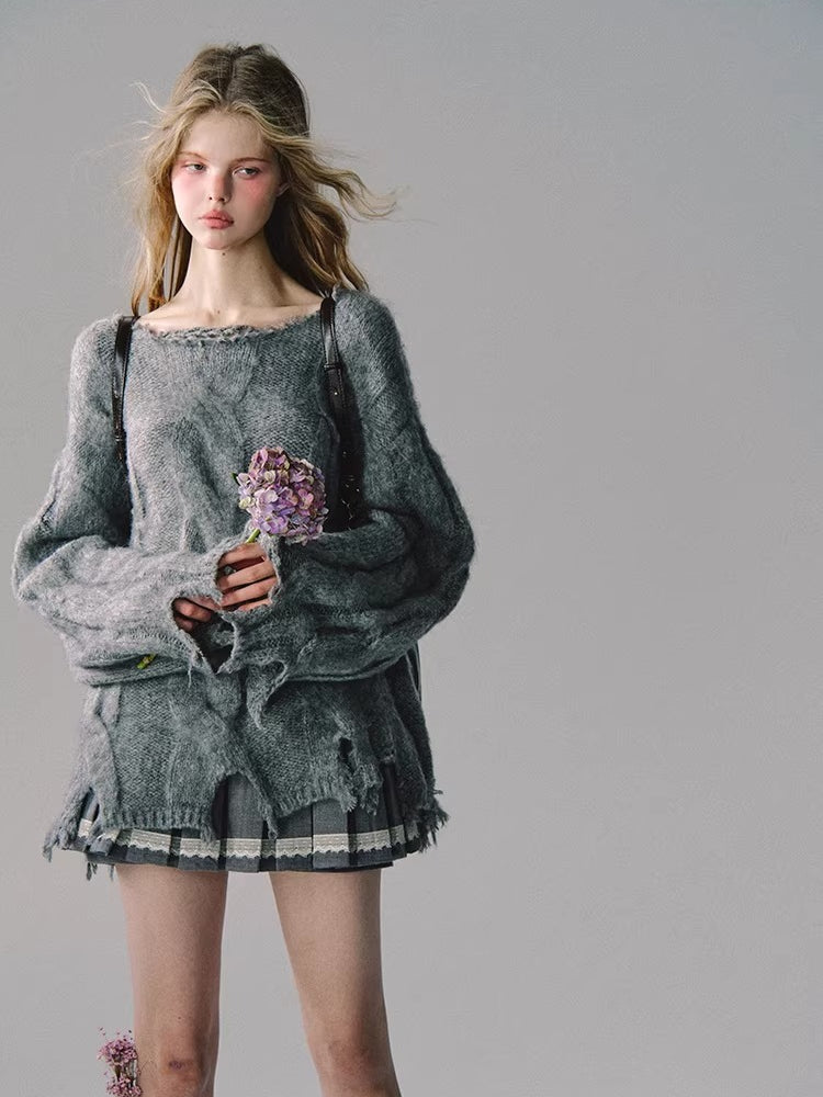 Vintage Preppy Low-Rise Pleated Mini Skirt