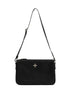 Black & Silver Badge Leather Bag - CHINASQUAD