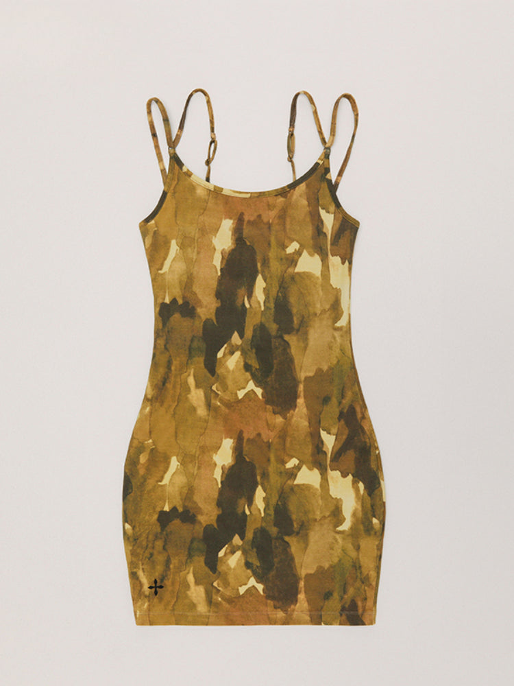 Vintage Hurricane Fade Short Dress Hurricane Camouflage