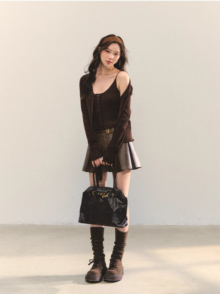Ruffle Versatile Knitted Cardigans