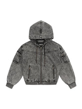 Garden Oversized Denim Hoodie - CHINASQUAD