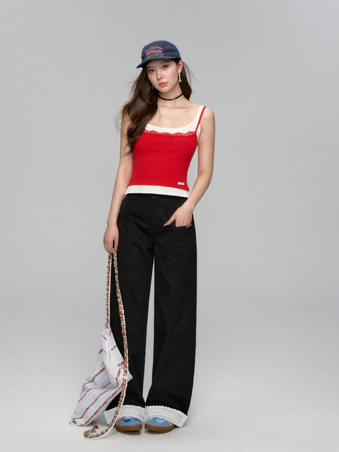 Lace-Trim Layered Camisole