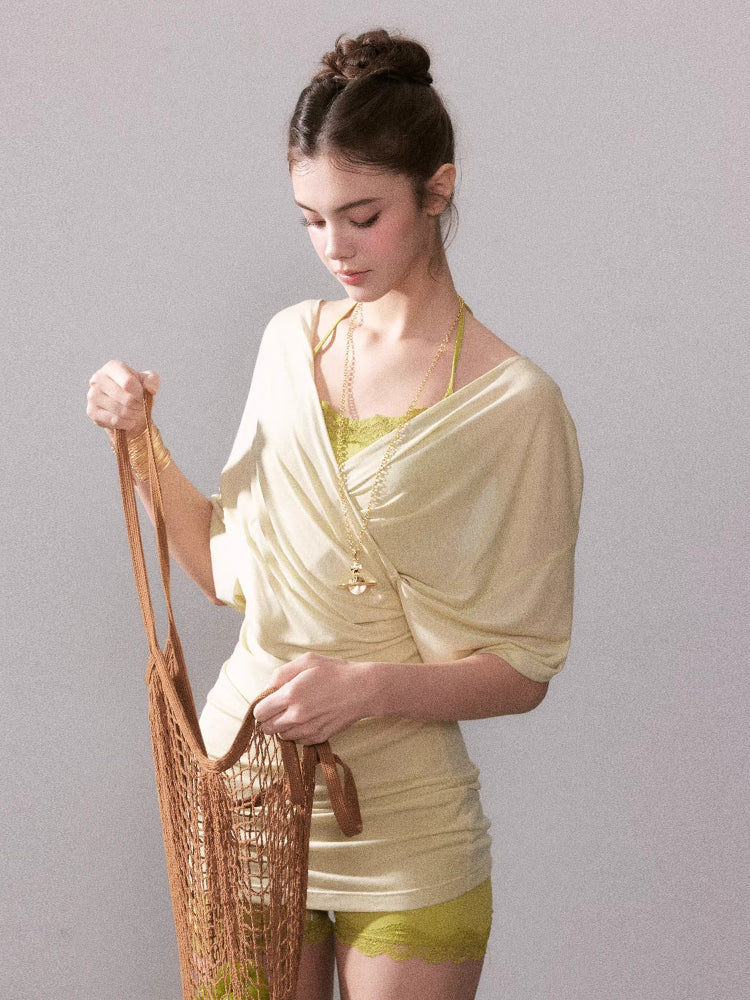 Lyocell Sun-protection Knit Short-Sleeve T-shirt - CHINASQUAD