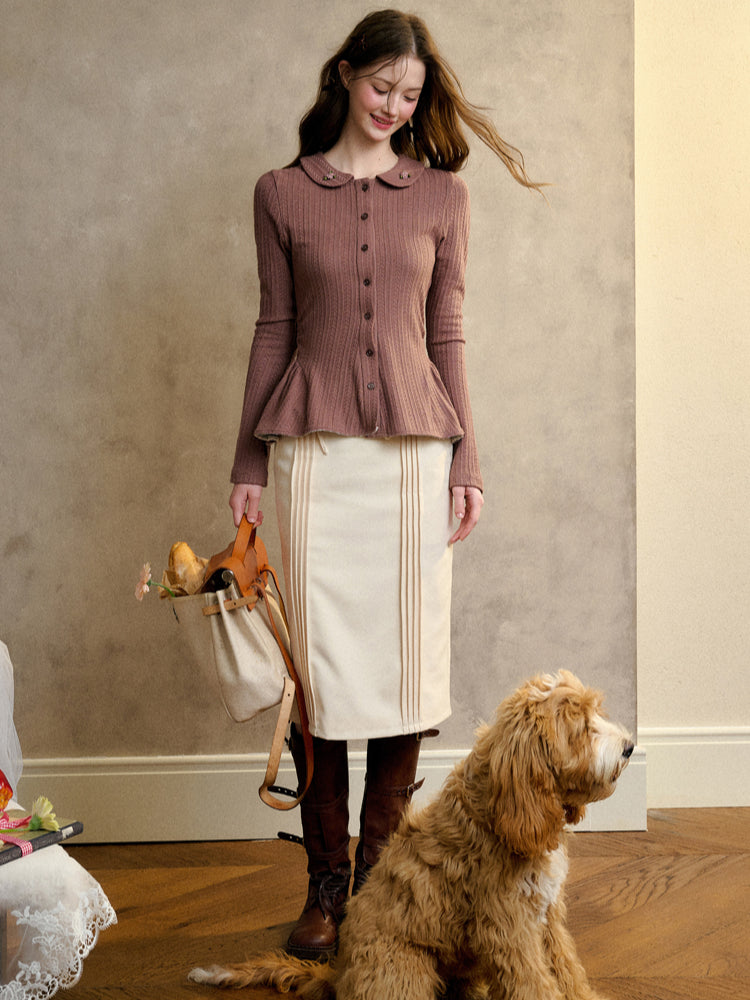 Handcrafted Floral Knit Sweater Blouse - CHINASQUAD