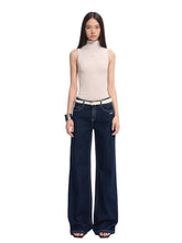 “Djembe Series” 100% Wool Asymmetric Hem Turtleneck T-shirt - CHINASQUAD