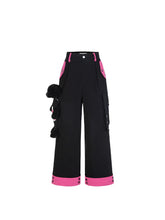 White & Black Bear Cargo Pants - CHINASQUAD