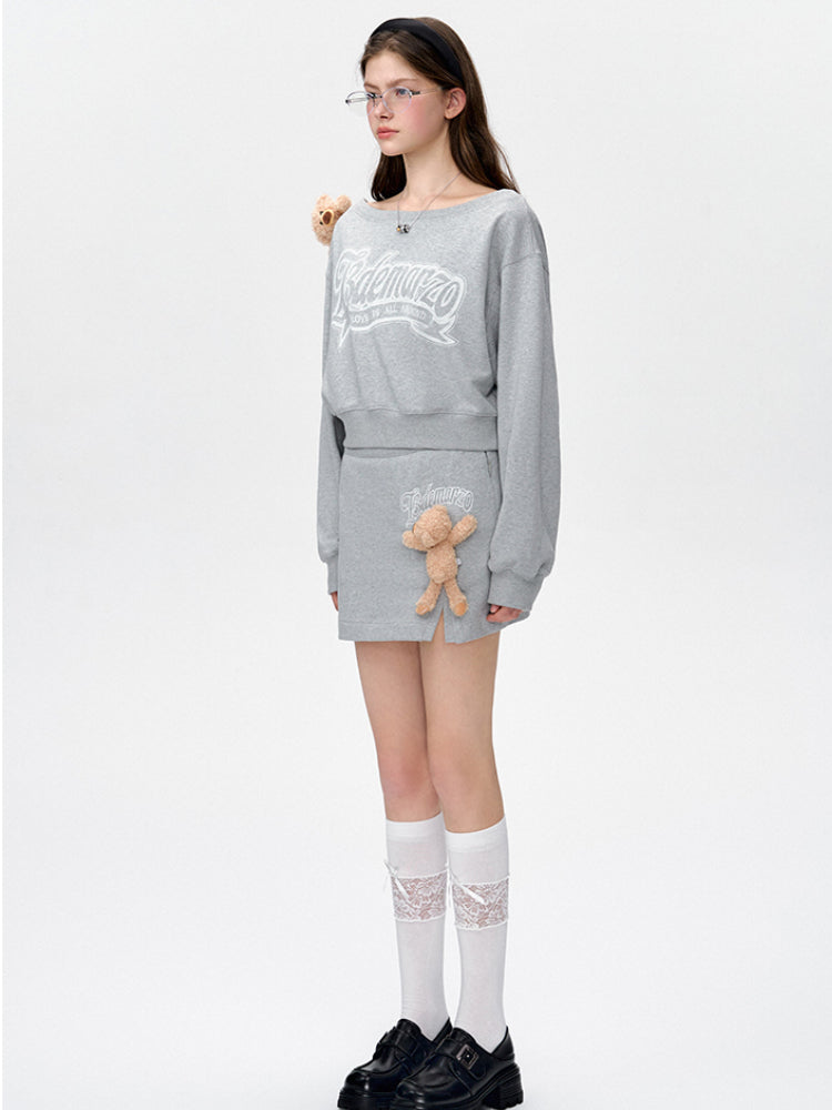 Off-Shoulder Pullover Short Top - CHINASQUAD