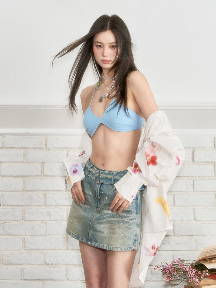 Short Bright Colored Strapless Strap - CHINASQUAD