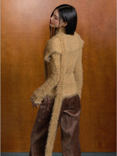 Knitted Large Lapel Cardigan Sweater - CHINASQUAD