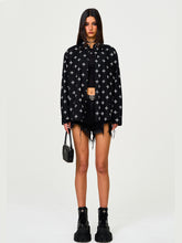 Black Oversized Cotton Shirt - CHINASQUAD