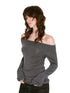 High-End Wool Off-shoulder Knit  - CHINASQUAD