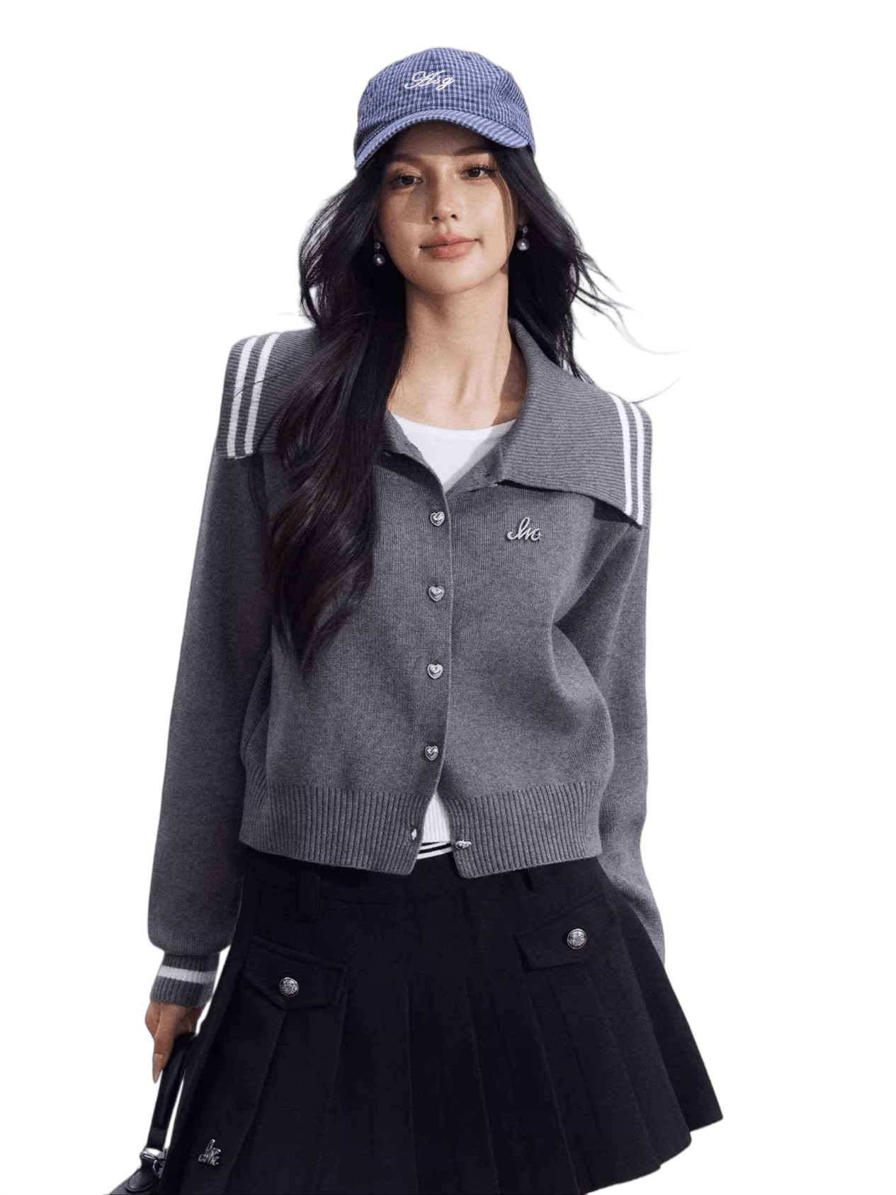 Preppy Layered Collar Knit Cardigans