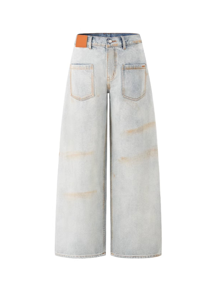 Washed Reversed - Pocket Jeans - CHINASQUAD