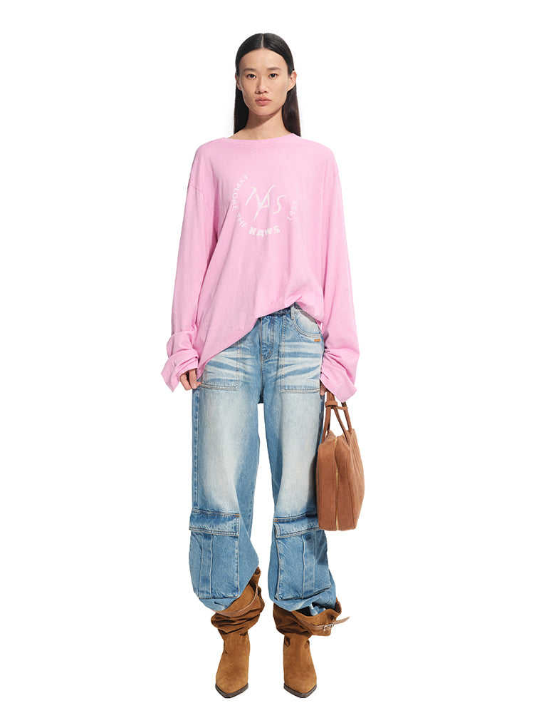 Vintage Washed Casual Loose T-Shirt - CHINASQUAD