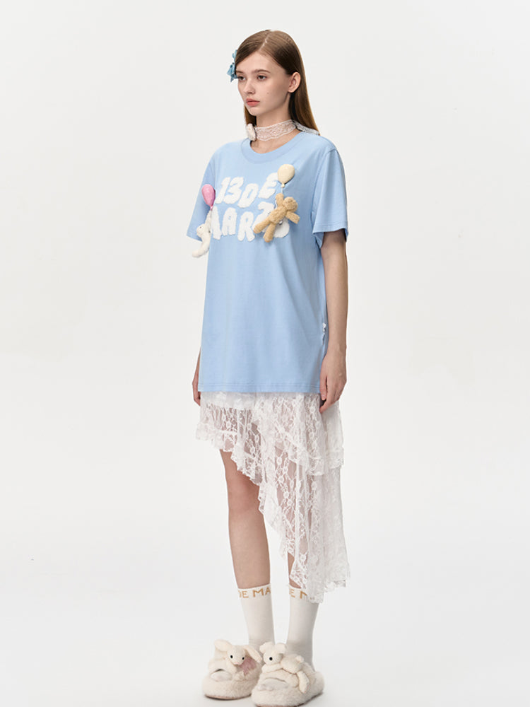 Balloon Doll Graphic Short-Sleeve T-Shirt - CHINASQUAD