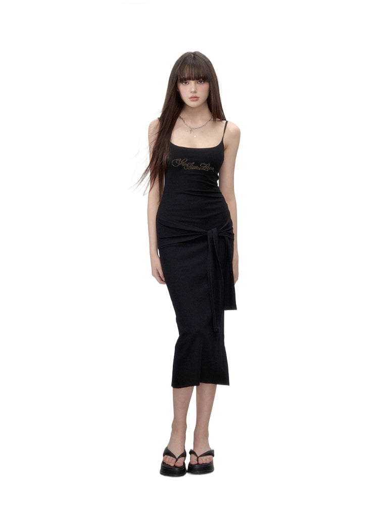 Studded Letter Tank Dress - CHINASQUAD