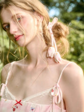 Pink Check Hand-Painted Print Dress - CHINASQUAD