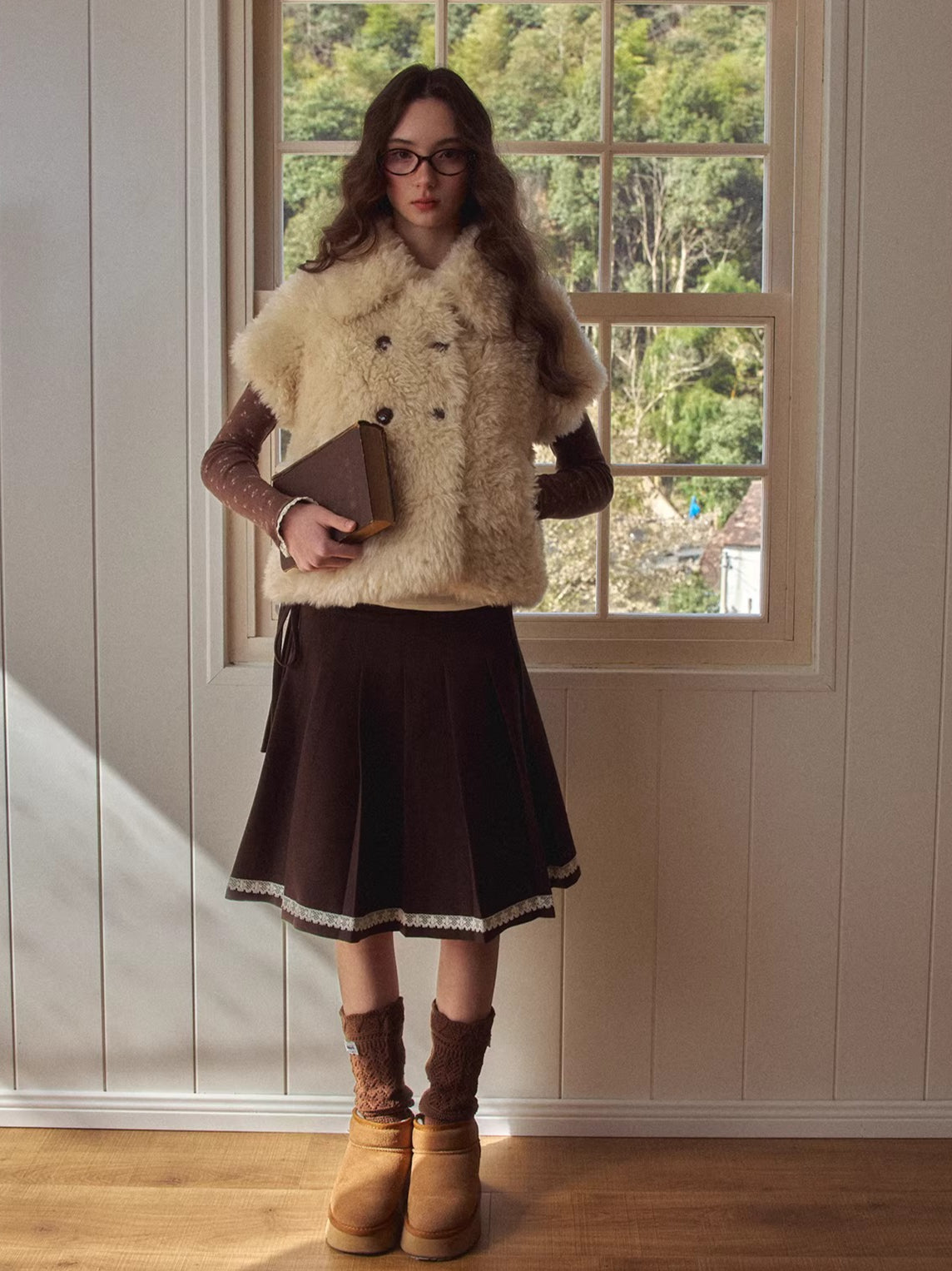 Vintage Short-Sleeve Vest Jacket