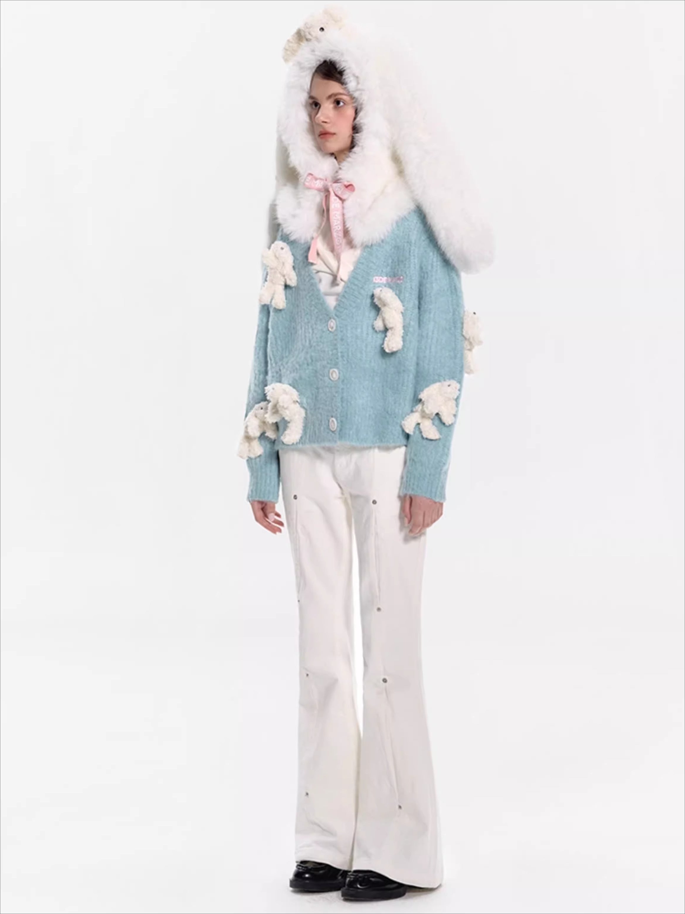 Faux Fur Balaclava Hood