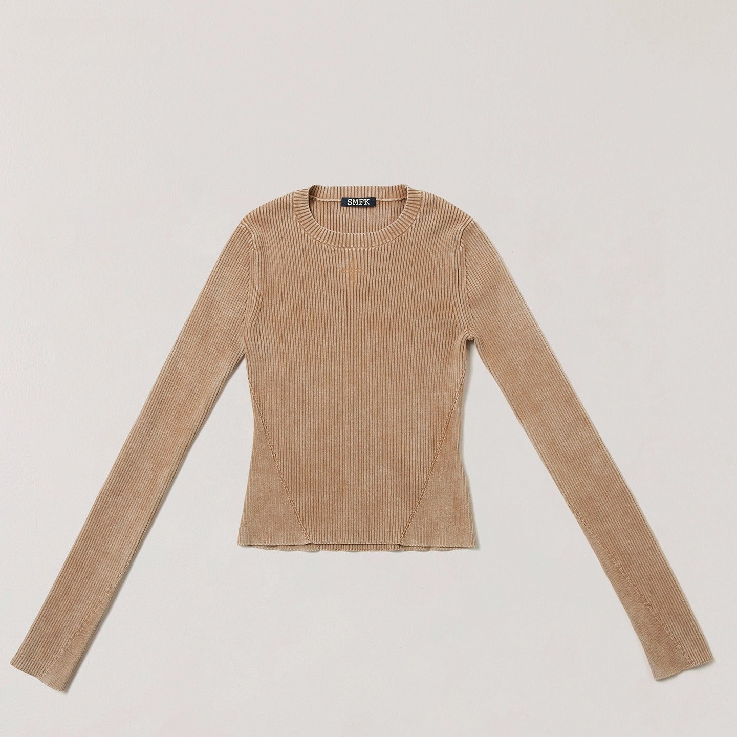 Wild Retro Long-Sleeve Knit Crewneck