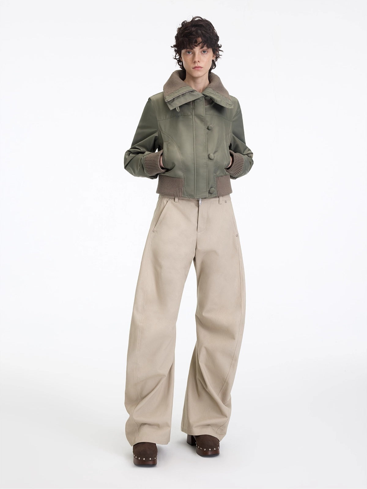 Asymmetrical Sculpted Utility Pants