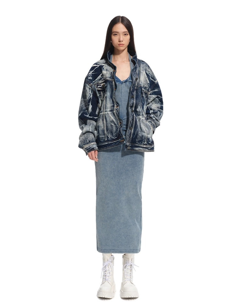 "Feria Series" Volcano Washed Denim Jacket - CHINASQUAD