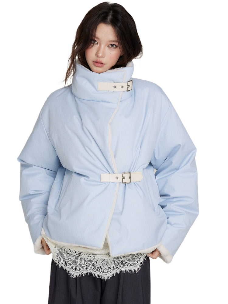 Reversible Shearling Down Jacket - CHINASQUAD